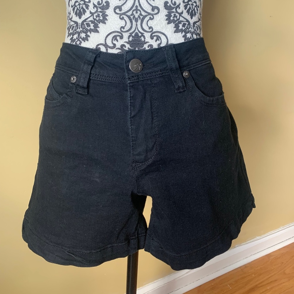 Black Jean Shorts